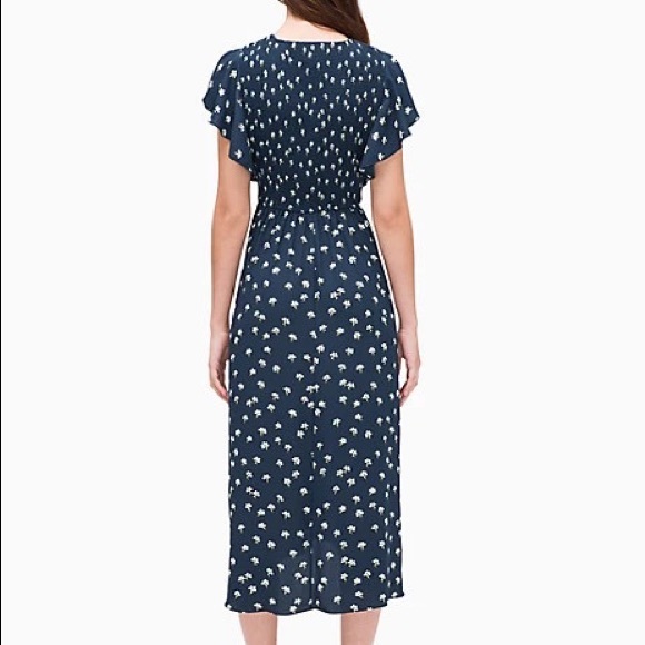Kate Spade Daisy Toss Flutter Sleeve Dress - Picture 2 of 6